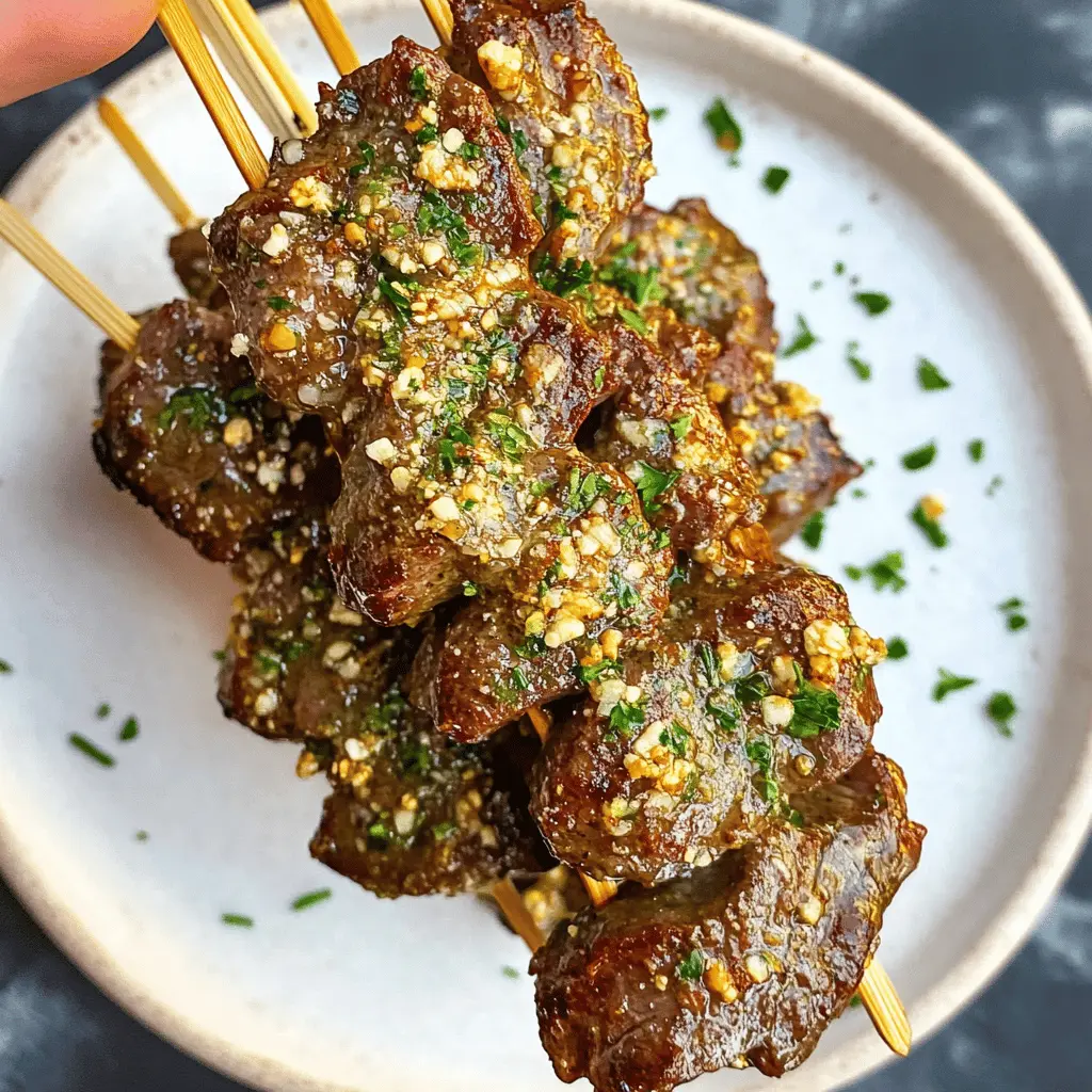 Spice up your dinner with these Cajun Garlic Parmesan Air Fryer Steak Skewers! Tender pieces of steak are coated in a zesty Cajun seasoning, tossed with garlic, and finished with a sprinkle of Parmesan. Perfect for a quick weeknight meal or a weekend gathering. Don’t forget to save this recipe for a flavorful grill night!